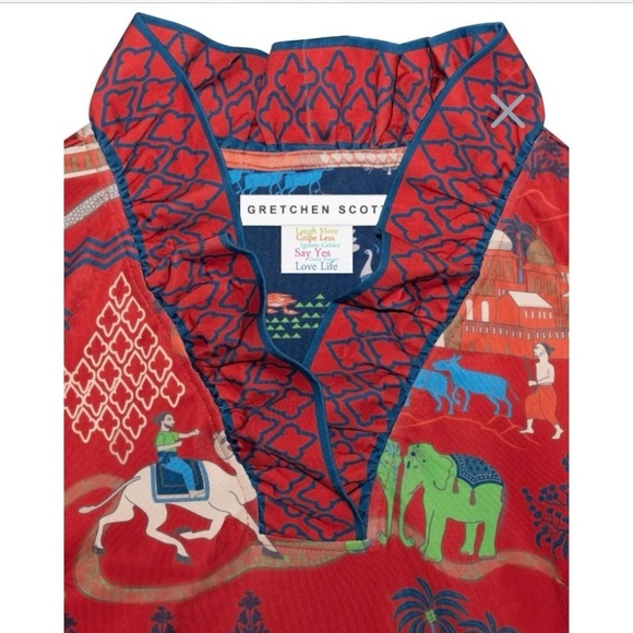 🌸 Gretchen Scott Ruff Neck Dress - Picture 5 of 10